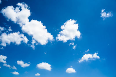 Low angle view of clouds in sky