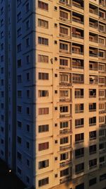Low angle view of building in city against sky