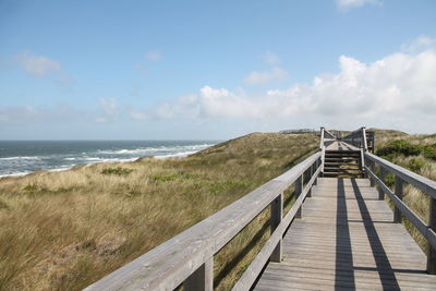 A footpath close to the north sea coast 