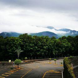 Road passing through mountains