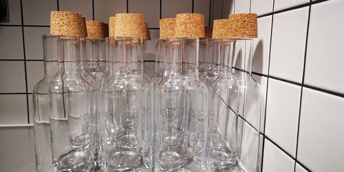 Close-up of glass on table