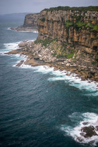 Rock formations in sea