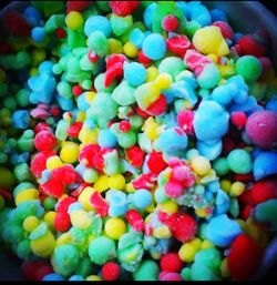 Full frame shot of colorful balls