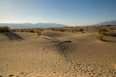 Scenic view of desert against sky