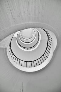 Low angle view of spiral staircase