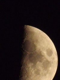 Low angle view of moon at night