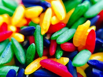 Full frame shot of colorful sweet food