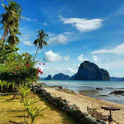 Scenic view of sea against sky