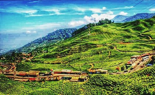 Scenic view of landscape against sky