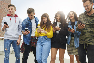 Group of people on the phone