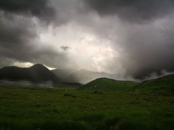 Scenic view of landscape against sky