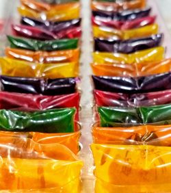 Close-up of multi colored candies