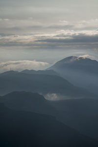 Dancing mountain fog and cloud