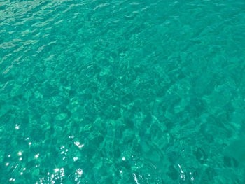 High angle view of swimming pool in sea