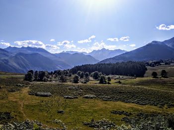 Scenic view of landscape against sky