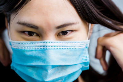 Close-up portrait of a teenage girl