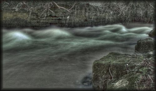 Rocks in sea