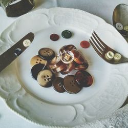 Close-up of food on table