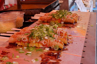 Close-up of sushi