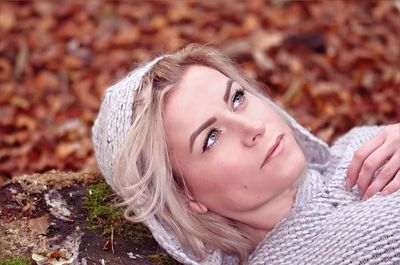 Close-up portrait of teenage girl