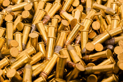 Full frame shot of bullets