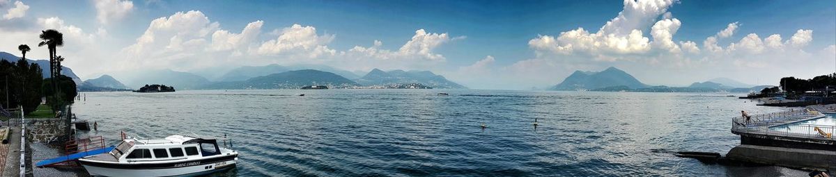 Panoramic view of sea against sky