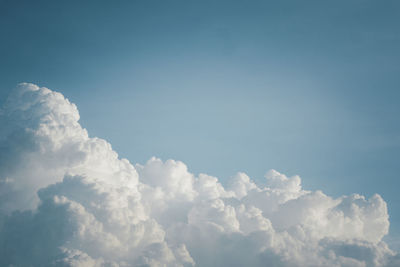 Low angle view of clouds in sky