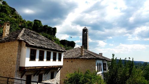 Houses against sky