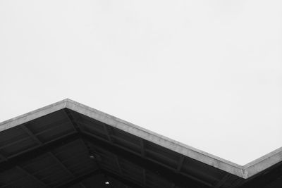 Low angle view of built structure against clear sky