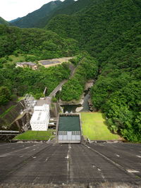 Lake okutama gate wall, west side of tokyo.