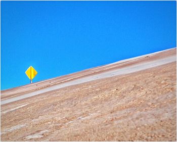 View of clear blue sky