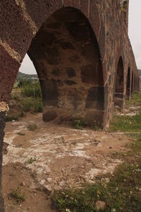 View of old built structure