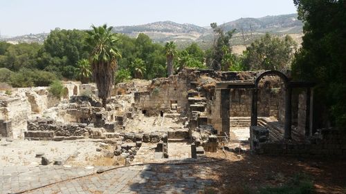 Old ruin at hamat gader