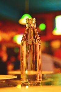 Close-up of wineglass on table