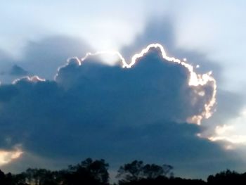 Low angle view of clouds in sky