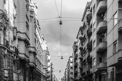 Low angle view of buildings against sky