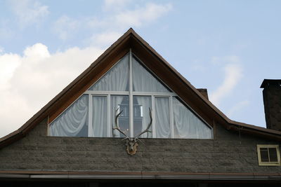 Low angle view of building against sky