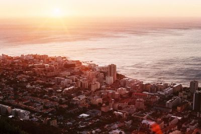 Cityscape at sunset