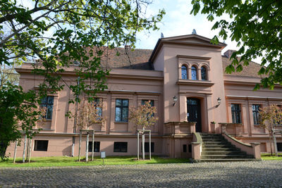 Low angle view of building against sky
