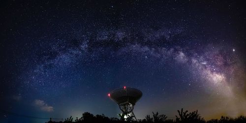 Low angle view of stars against sky at night