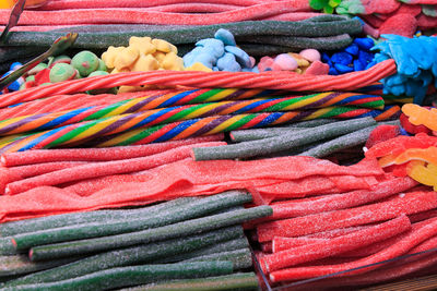 Variety of sweet sweets in a basket for sale