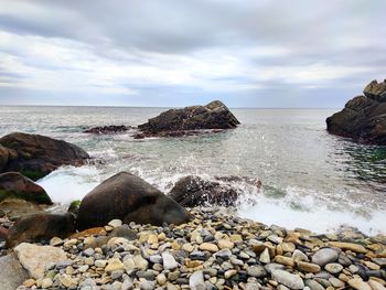 Scenic view of sea against sky