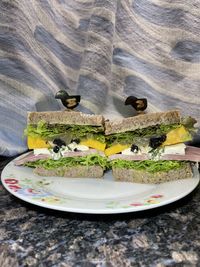 Close-up of food on table