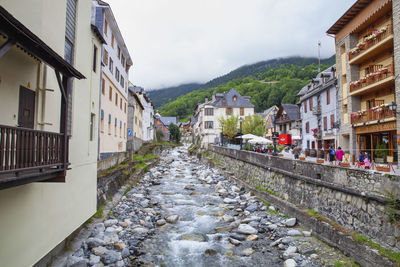 Street amidst buildings in town