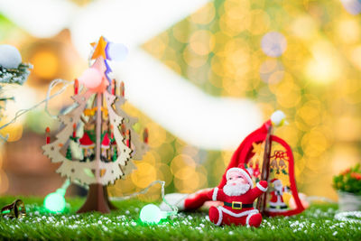 Close-up of christmas decoration