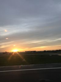 Scenic view of sky at sunset