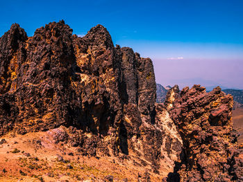 View of rock formations