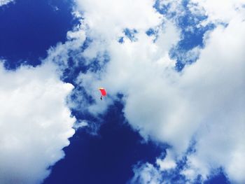 Low angle view of cloudy sky