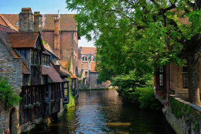 View of old building by canal