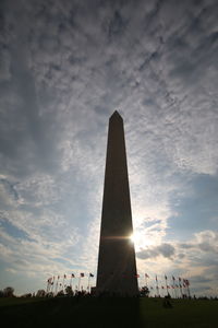 View of building against cloudy sky